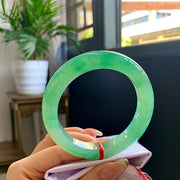 Fine Condition Jadeite Bangle · Size 57.6-12-10