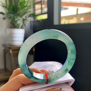 Fine Condition Jadeite Bangle · Size 55-12-9