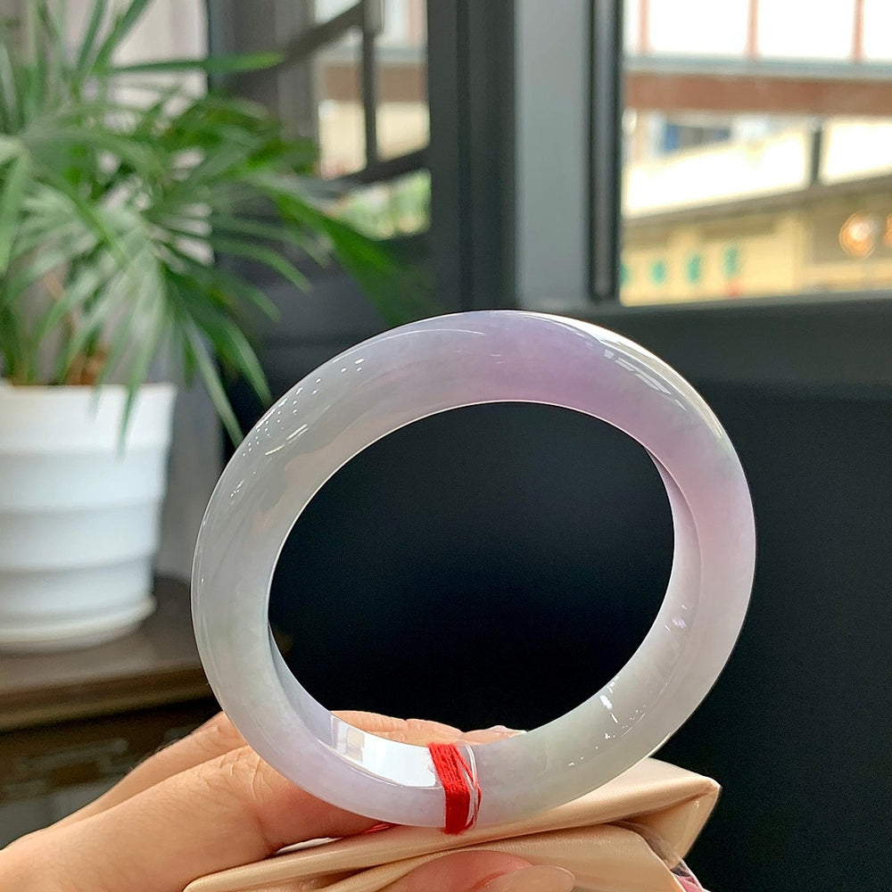 Fine Condition Jadeite Bangle · Size 56.2-11.6-9