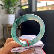 Fine Condition Jadeite Bangle · Size 55-12-9
