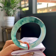 Fine Condition Jadeite Bangle · Size 55-12-9