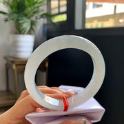 Fine Condition Jadeite Bangle · Size 55.7-12.4-8.3